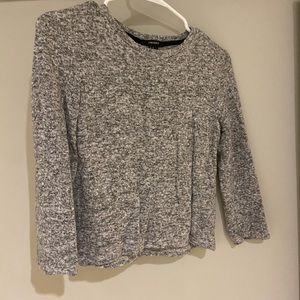 gray cropped sweater